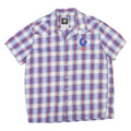 G-STAR Mens Blue & Red Check Shirt L Cotton Blend Casual Summer Button Shirt