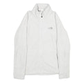 THE NORTH FACE Womens White Jacket M Polyester Zip Outdoor Activewear