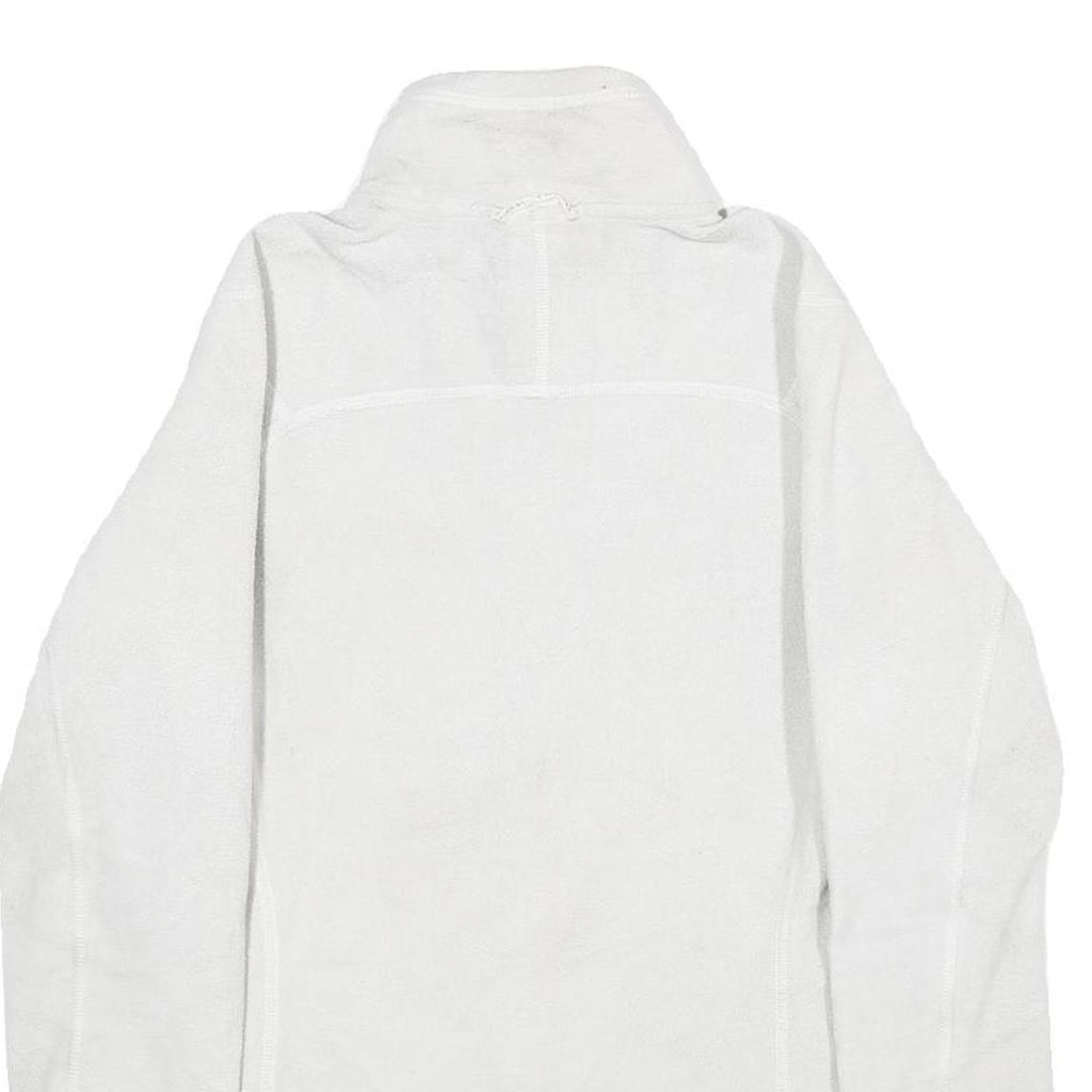 THE NORTH FACE Womens White Jacket M Polyester Zip Outdoor Activewear