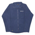 BERGHAUS Womens Blue Jacket S Polyester Plain Zip Outdoor Casual Fleece