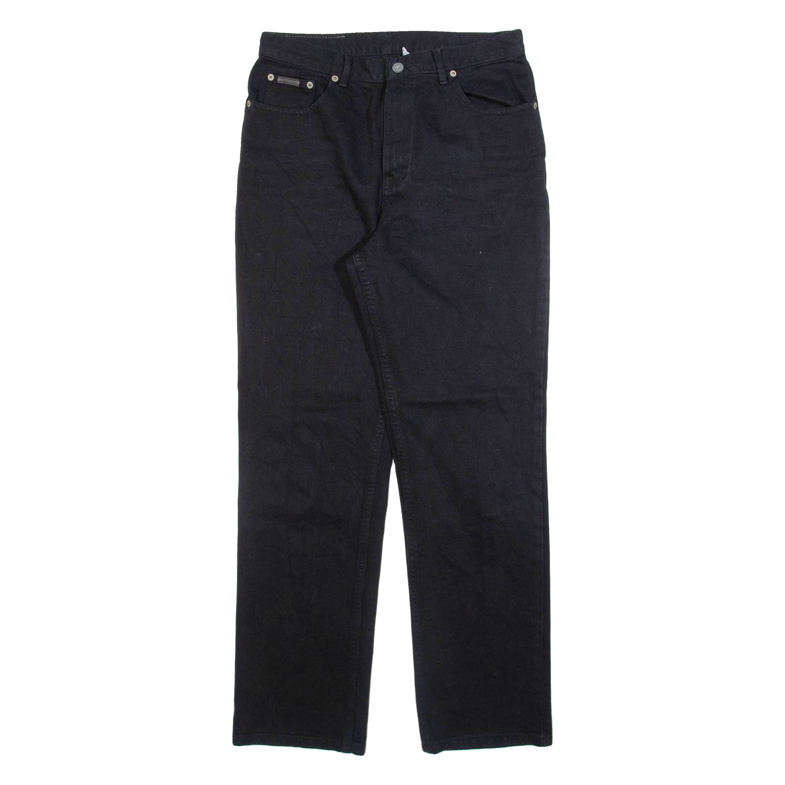 CALVIN KLEIN JEANS Womens Jeans Black Regular Straight W30 L31