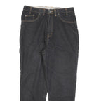 TRAILER Womens Jeans Blue Regular Straight Denim Raw W32 L30 Cotton Blend Zip