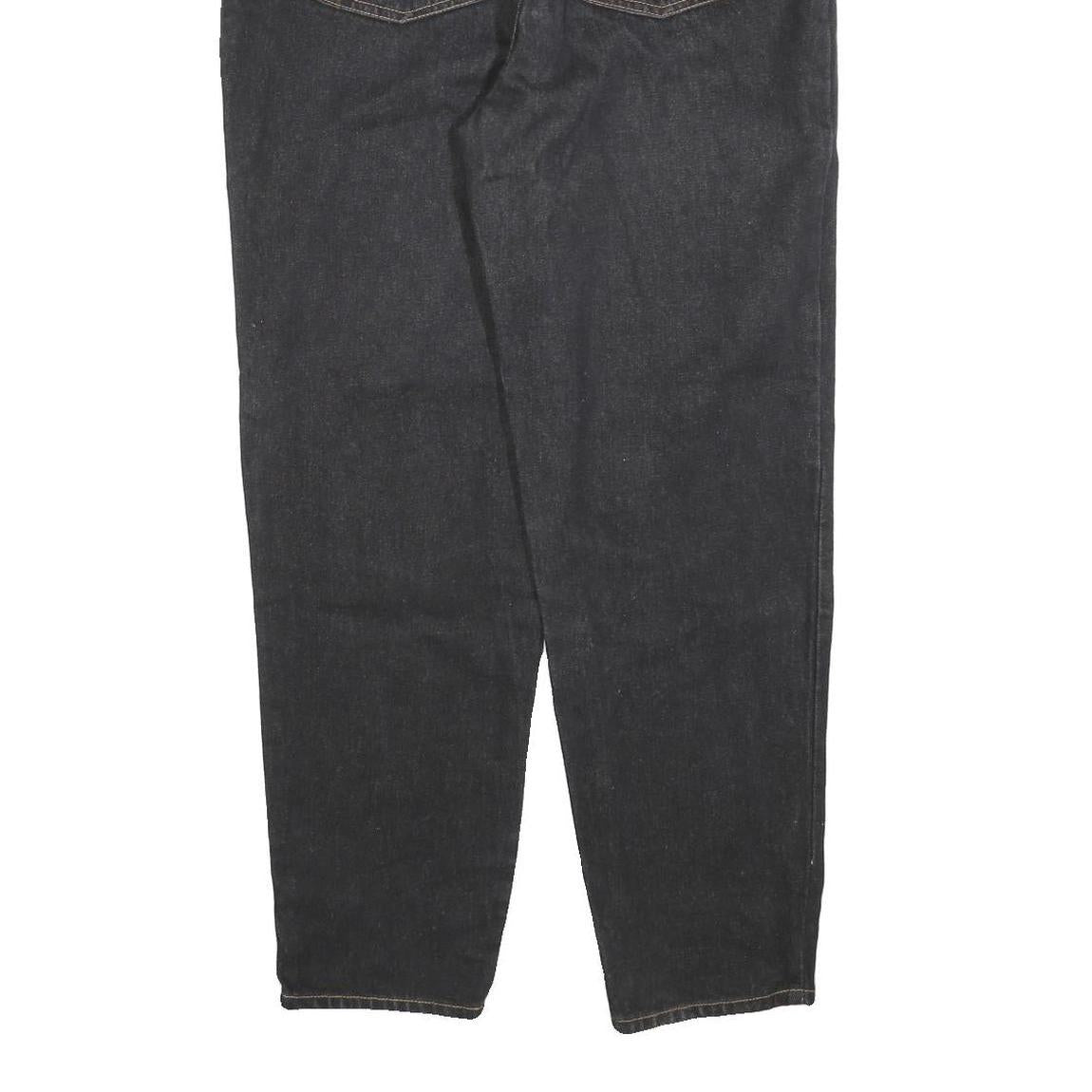 TRAILER Womens Jeans Blue Regular Straight Denim Raw W32 L30 Cotton Blend Zip