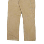 DICKIES Mens Jeans Regular Straight Denim Beige W34 L32 Workwear Zip Closure