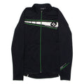 RACER Full Zip Cycling Womens Jersey Black Long Sleeve High Neck UK 8