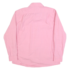 TOMMY HILFIGER Mens Pink Shirt M Cotton Blend Classic Fit Long Sleeve Button