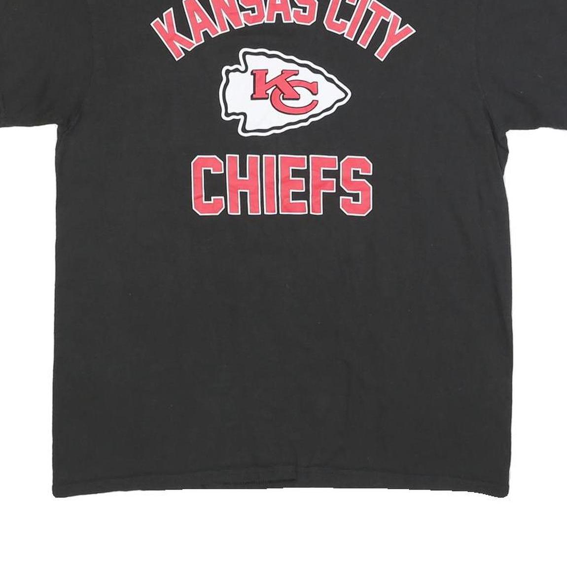 NFL Womens Black Kansas City Chiefs Graphic T-Shirt M Short Sleeve Crew Neck