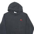 ADIDAS Mens Black Hoodie XL Cotton Blend Pullover Logo Casual Wear