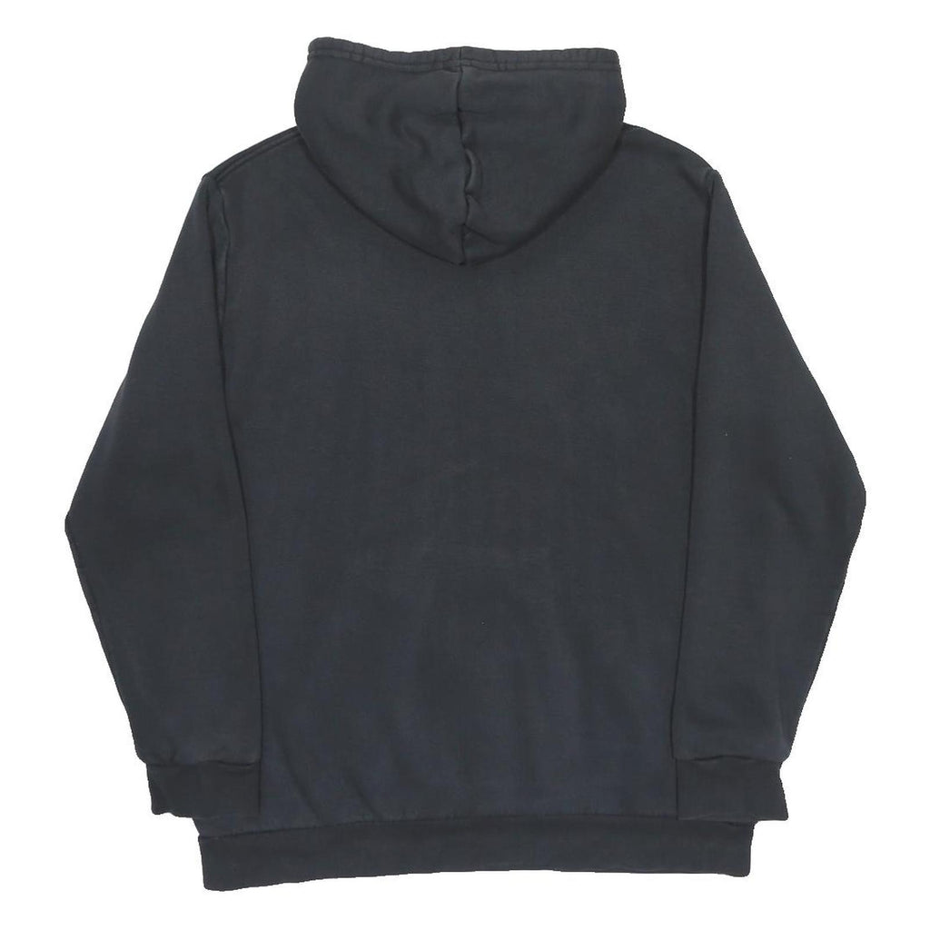 ADIDAS Mens Black Hoodie XL Cotton Blend Pullover Logo Casual Wear