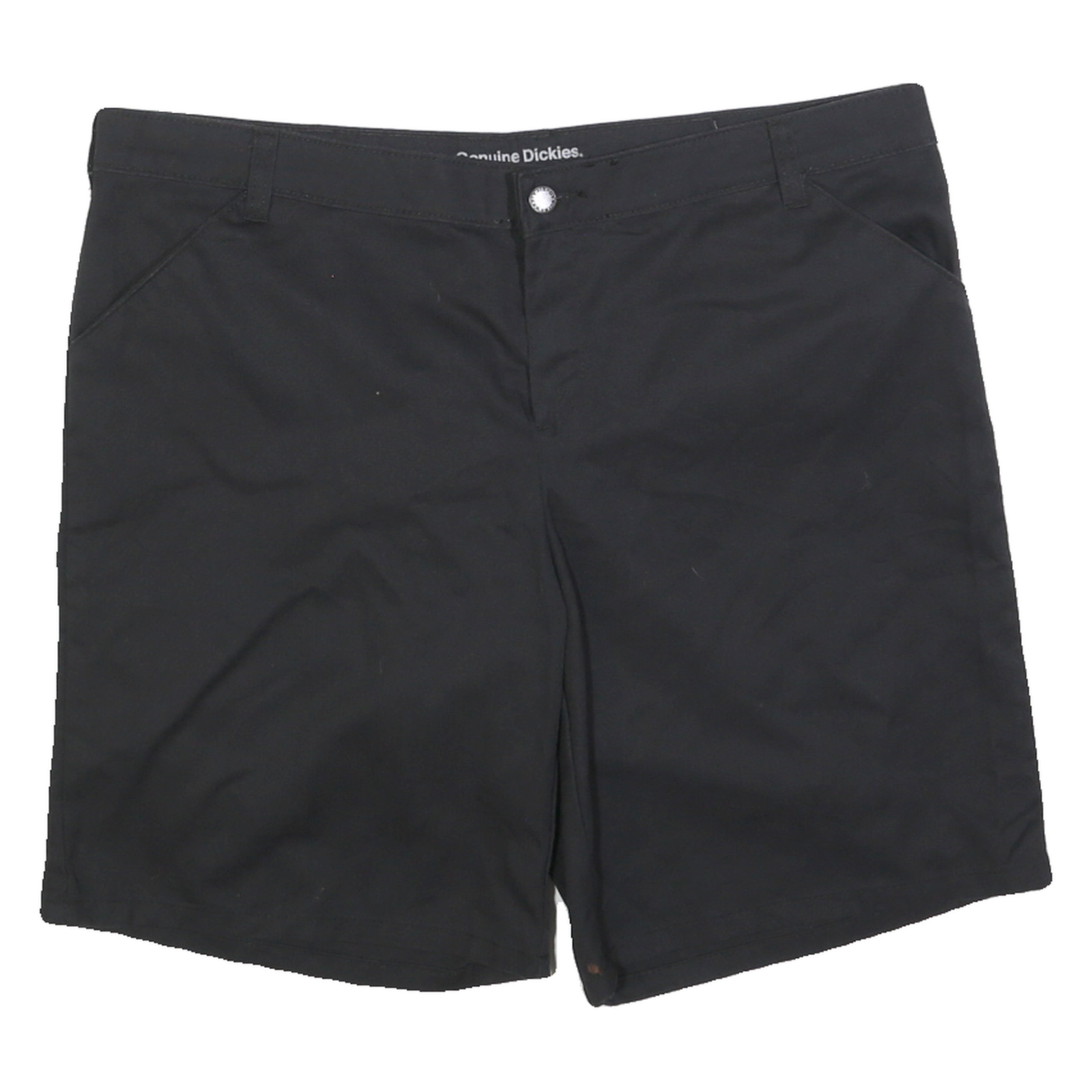 DICKIES Womens Shorts Black Casual XL W38 Cotton Blend Classic Fit Pockets