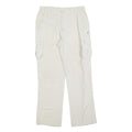 SWITCHER Womens Regular White Cargo Trousers W30 L30 Zip Pocket Casual