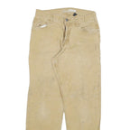 CARHARTT Mens Relaxed Beige Cotton Blend Trousers W28 L29 Casual Workwear