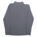 TOMMY HILFIGER Mens Polo Shirt Grey Long Sleeve L