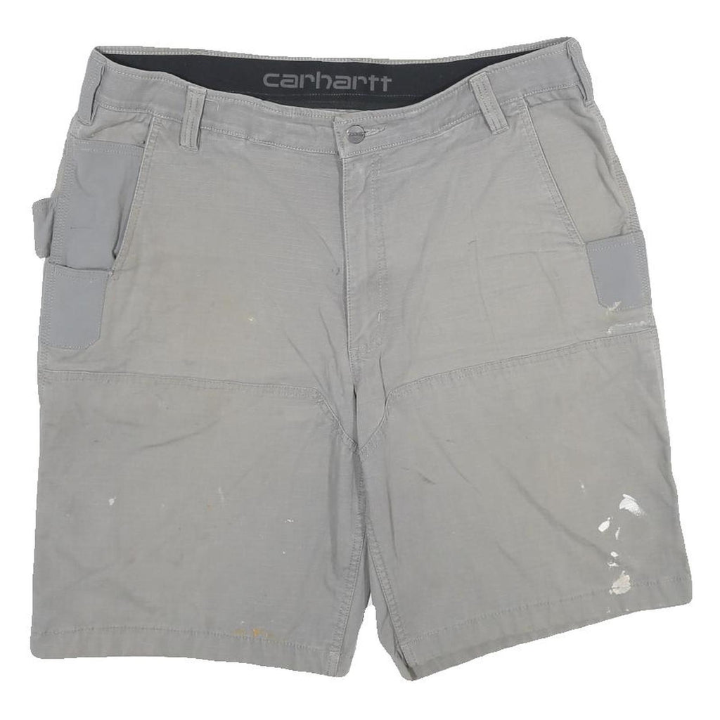 CARHARTT Mens Shorts Grey Casual XL W38 Workwear Cotton Blend Utility