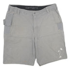 CARHARTT Mens Shorts Grey Casual XL W38 Workwear Cotton Blend Utility