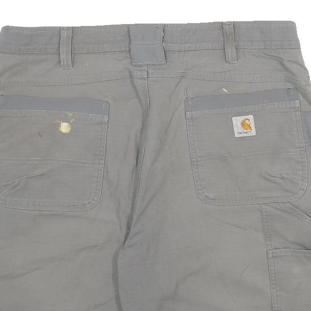 CARHARTT Mens Shorts Grey Casual XL W38 Workwear Cotton Blend Utility