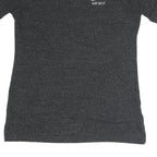 NIKE Womens Black Graphic T-Shirt M Short Sleeve Crew Neck Just Do It Logo