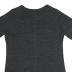 NIKE Womens Black Graphic T-Shirt M Short Sleeve Crew Neck Just Do It Logo