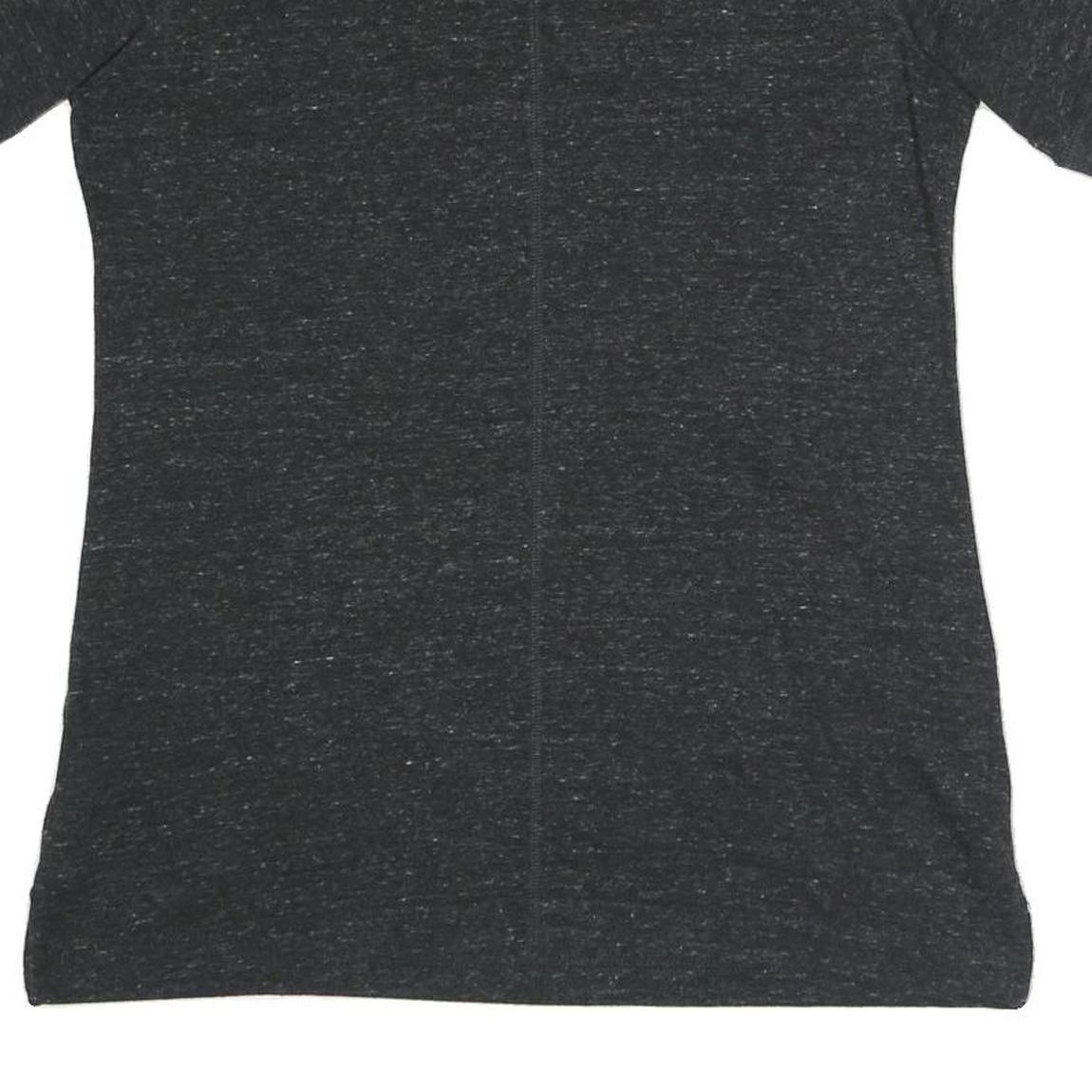 NIKE Womens Black Graphic T-Shirt M Short Sleeve Crew Neck Just Do It Logo