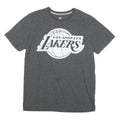 NBA Mens Grey Los Angeles Lakers Graphic T-Shirt L Short Sleeve Crew Neck