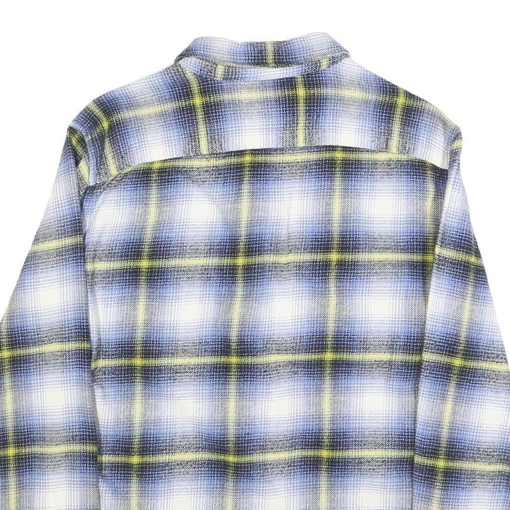 LEVI'S Mens Blue & Yellow Check Shirt S Casual Cotton Long Sleeve Button