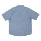WRANGLER Mens Plain Shirt Blue L
