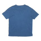 TRUE RELIGION Mens Blue Graphic T-Shirt L Short Sleeve Crew Neck Cotton Blend