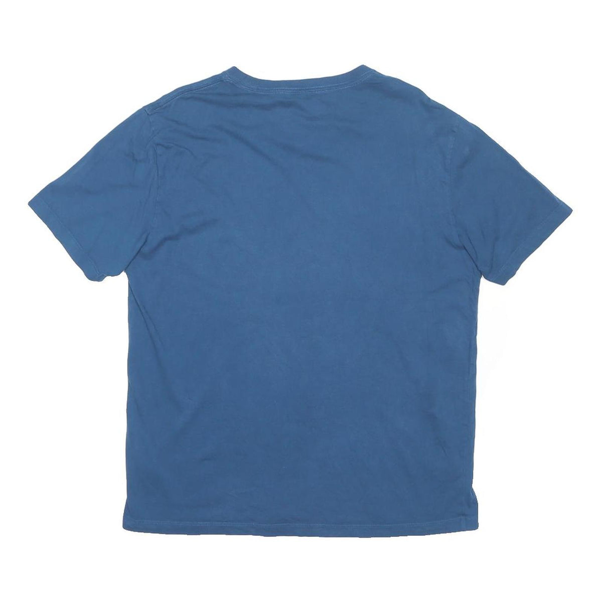 TRUE RELIGION Mens Blue Graphic T-Shirt L Short Sleeve Crew Neck Cotton Blend