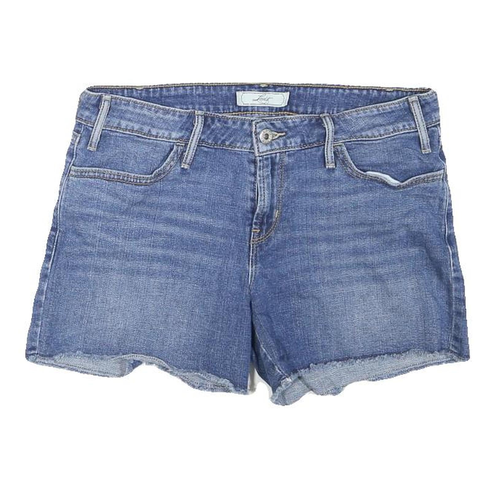 LEVI'S Womens Denim Blue Casual Shorts UK 8 W32 Cotton Blend Classic Fit