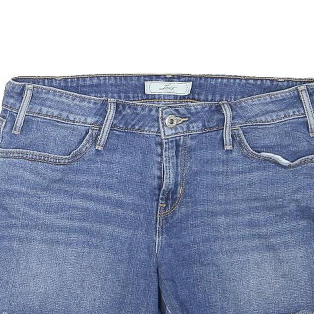 LEVI'S Womens Denim Blue Casual Shorts UK 8 W32 Cotton Blend Classic Fit