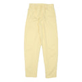 CRACK Womens Cotton Blend Yellow Relaxed Tapered Trousers W25 L28 Comfortable