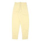 CRACK Womens Cotton Blend Yellow Relaxed Tapered Trousers W25 L28 Comfortable