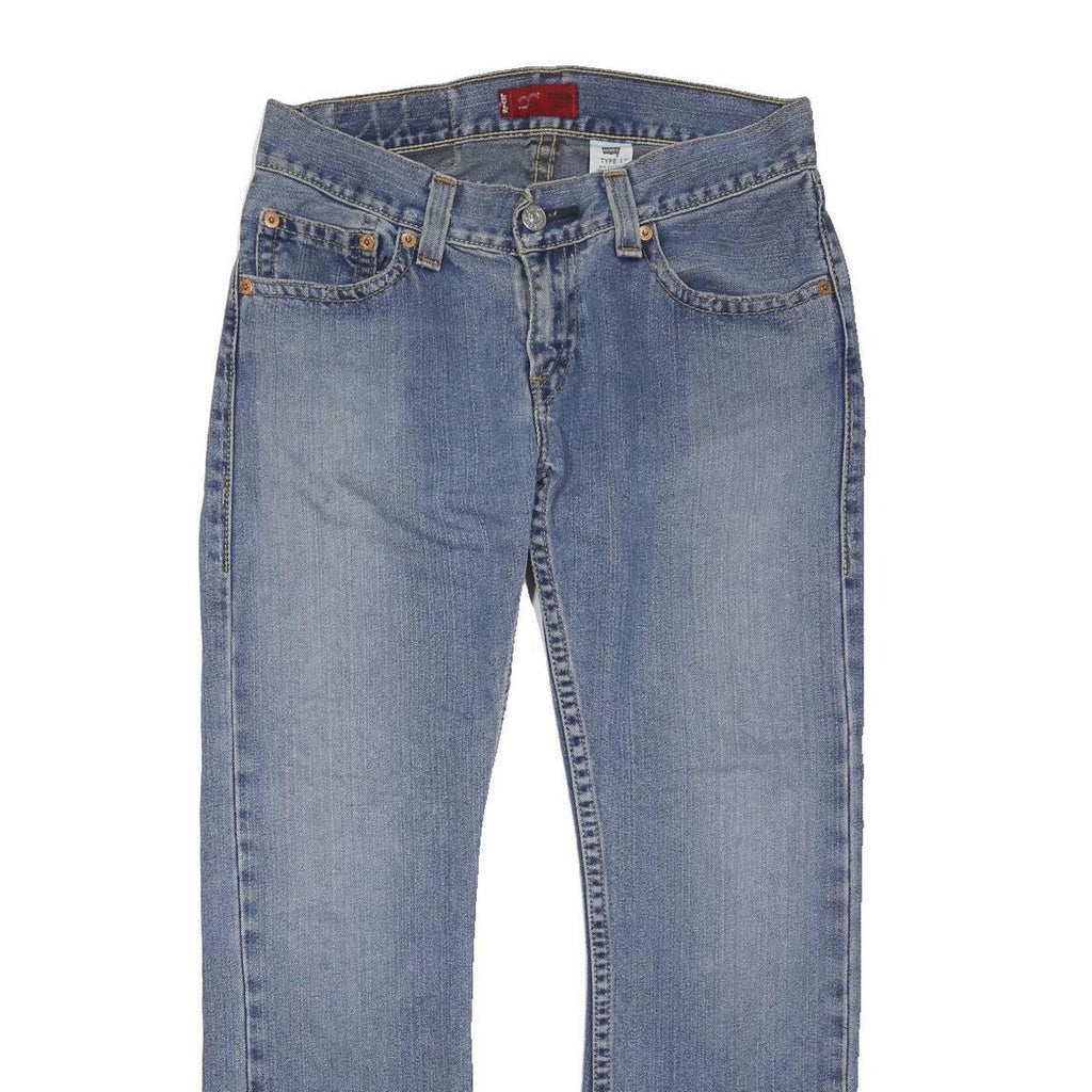 LEVI'S Type1 Womens Jeans Blue Regular Bootcut Denim Medium W34 L28 Classic