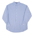 TOMMY HILFIGER Mens Blue Button-Down Shirt L Classic Oxford Cotton Blend