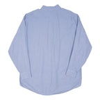 TOMMY HILFIGER Mens Blue Button-Down Shirt L Classic Oxford Cotton Blend