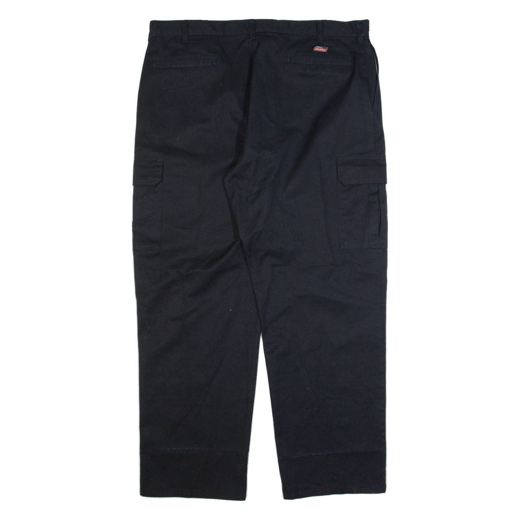 DICKIES Cargo Workwear Mens Trousers Black Regular Straight W40 L32