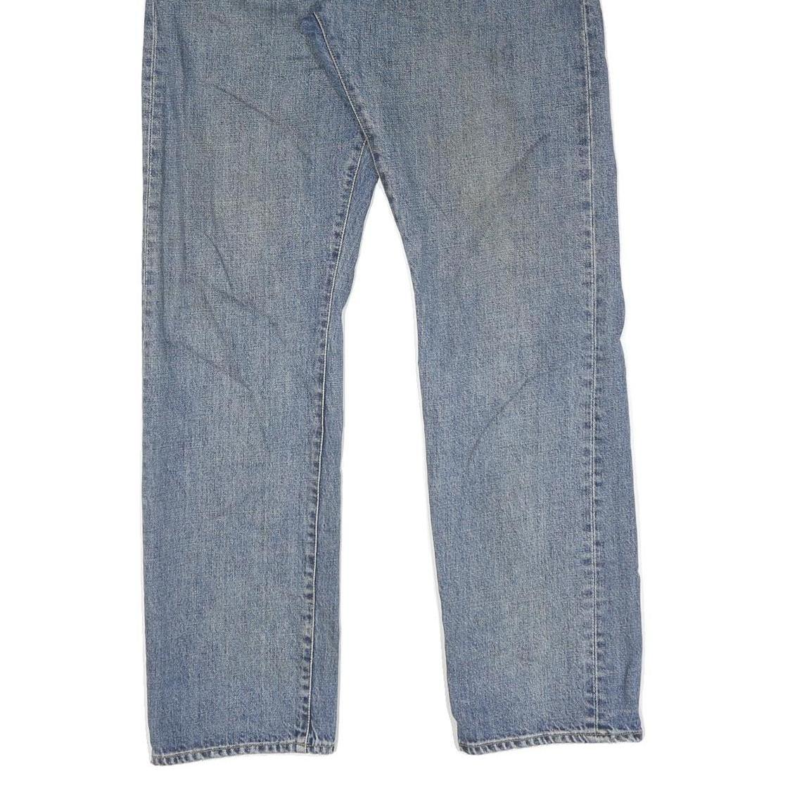 CARHARTT Mens Blue Regular Fit Straight Denim Medium Wash Jeans W34 L32 Classic