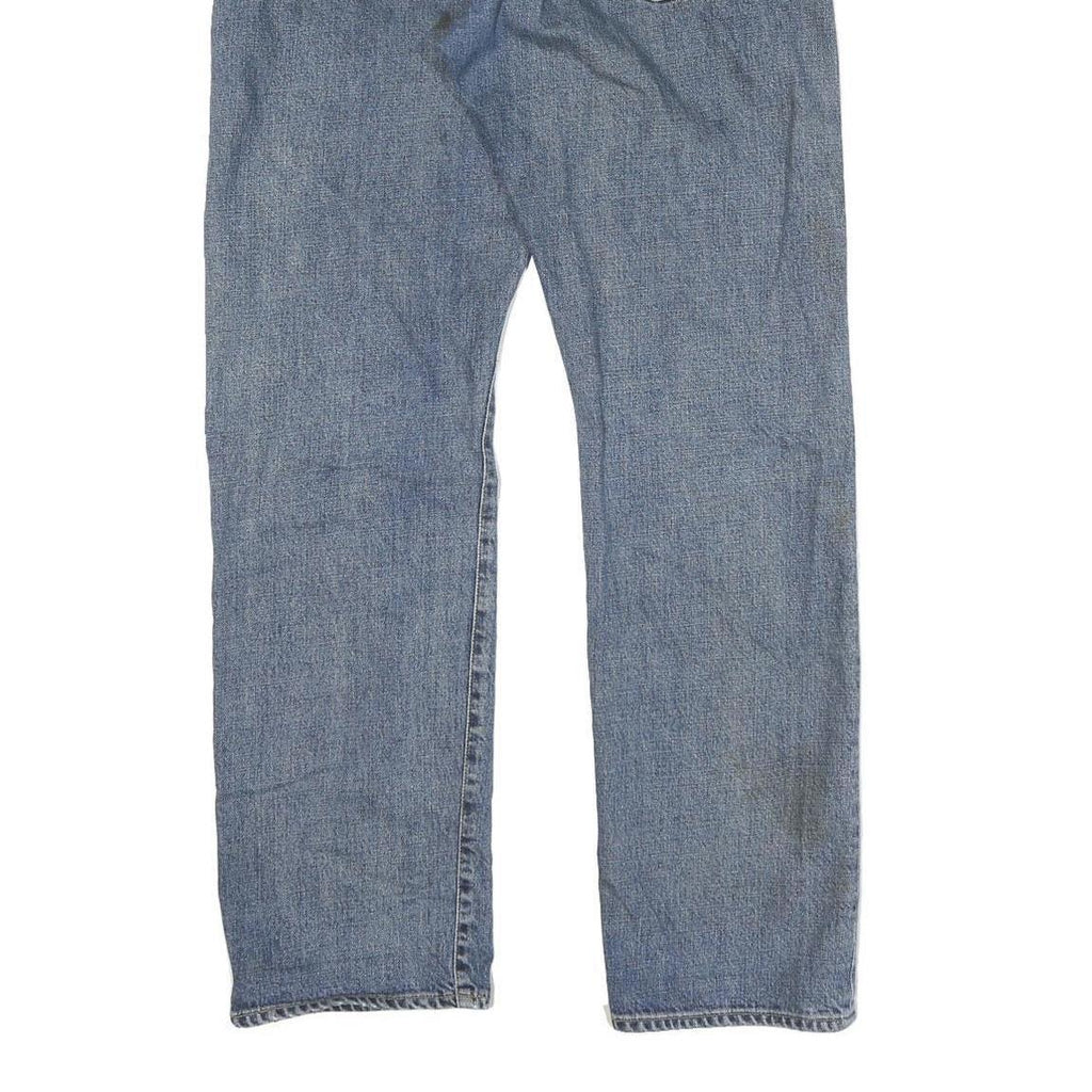 CARHARTT Mens Blue Regular Fit Straight Denim Medium Wash Jeans W34 L32 Classic