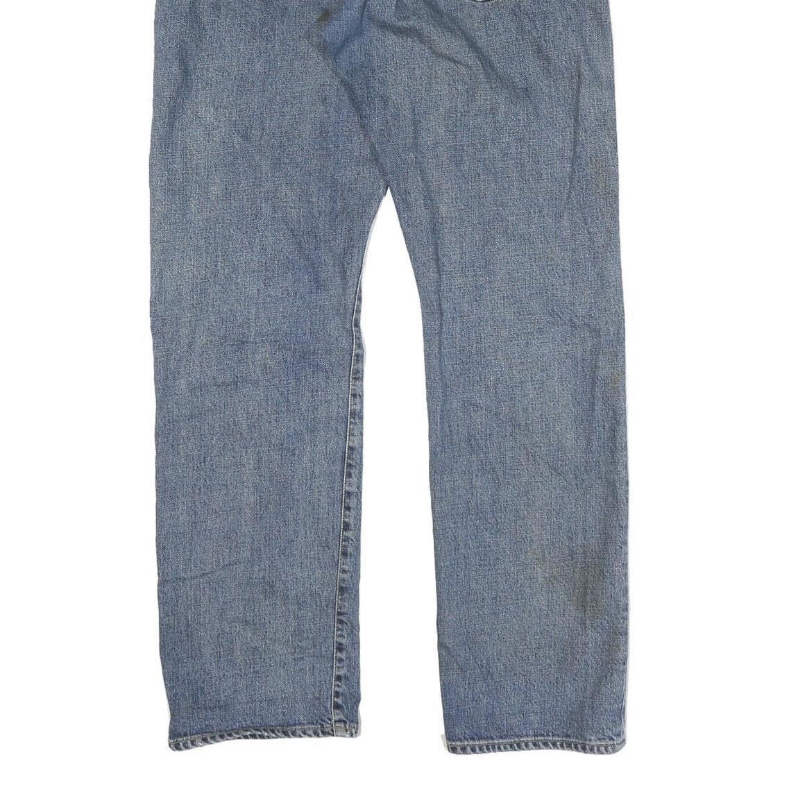 CARHARTT Mens Blue Regular Fit Straight Denim Medium Wash Jeans W34 L32 Classic