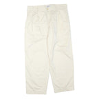 UNITED COLORS OF BENETTON Womens Cotton Blend Cream Regular Fit Straight