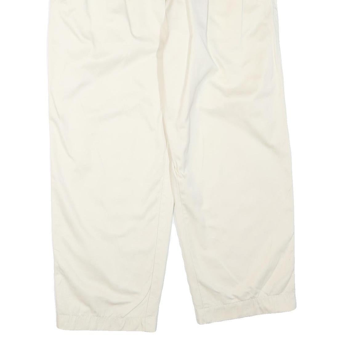 UNITED COLORS OF BENETTON Womens Cotton Blend Cream Regular Fit Straight