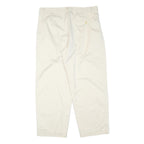 UNITED COLORS OF BENETTON Womens Cotton Blend Cream Regular Fit Straight