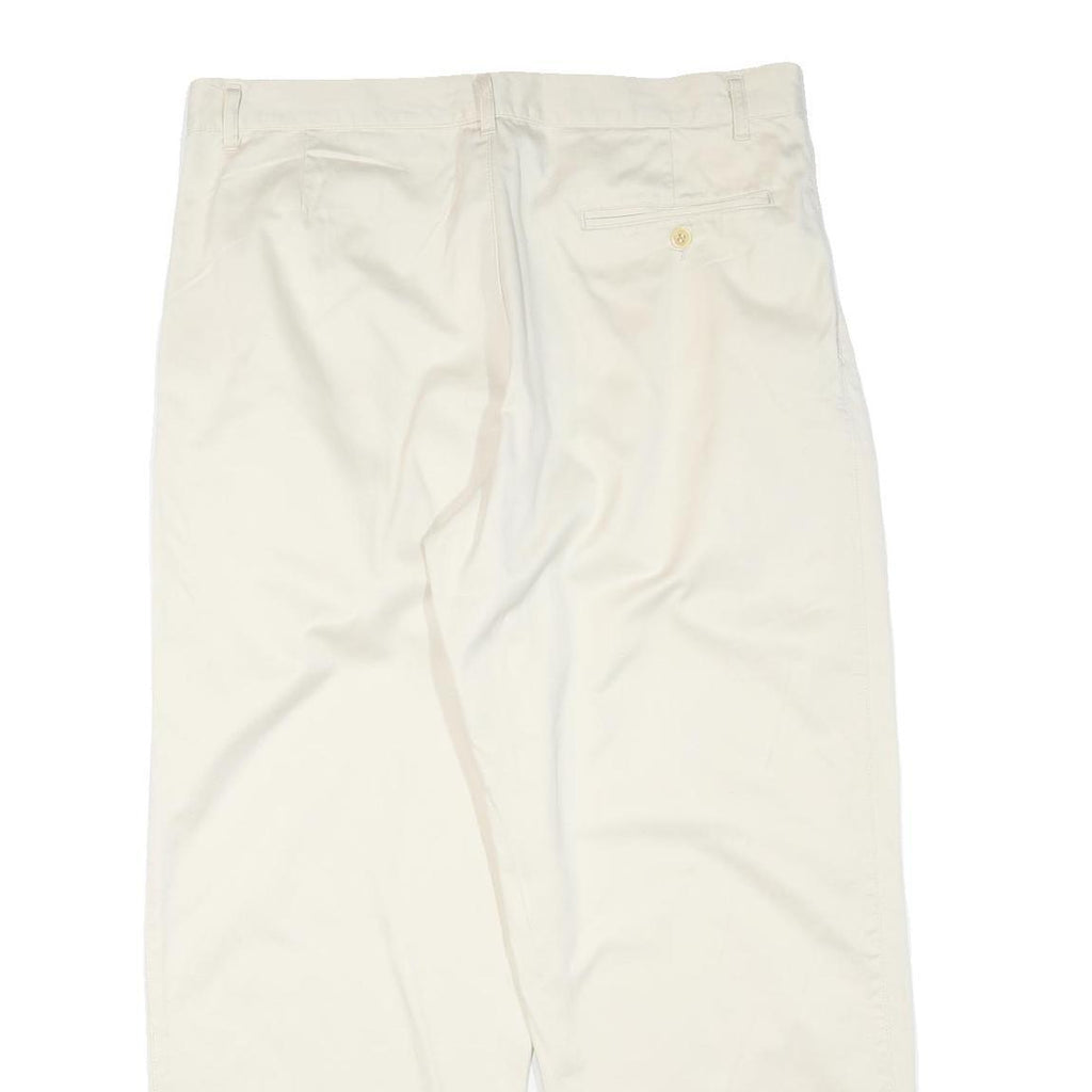 UNITED COLORS OF BENETTON Womens Cotton Blend Cream Regular Fit Straight