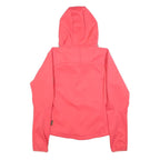 JACK WOLFSKIN Womens Coral Pink Outdoor Jacket M Polyester Blend Hooded Zip