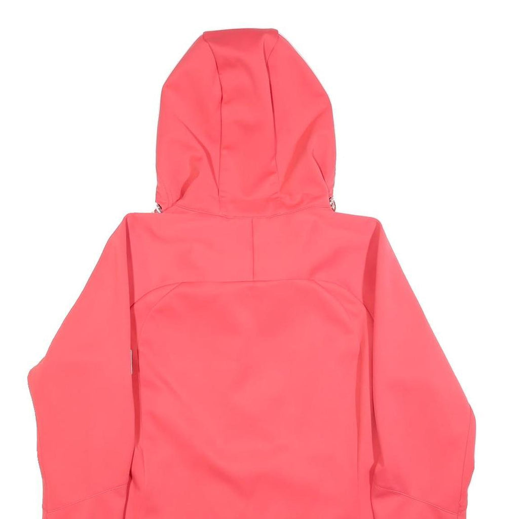 JACK WOLFSKIN Womens Coral Pink Outdoor Jacket M Polyester Blend Hooded Zip