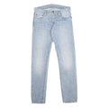 CARHARTT Mens Slim Light Blue Denim Jeans W28 L32 Button Closure Casual Wear