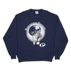 JERZEES Mens Navy Blue Crew Neck XL Burning Desire Graphic Sweatshirt