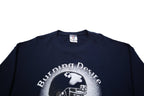 JERZEES Mens Navy Blue Crew Neck XL Burning Desire Graphic Sweatshirt