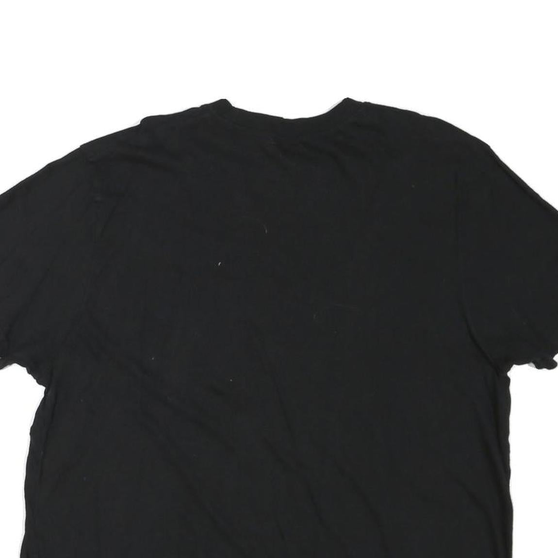 DICKIES Womens Black Crew Neck T-Shirt XL Cotton Blend Plain Short Sleeve