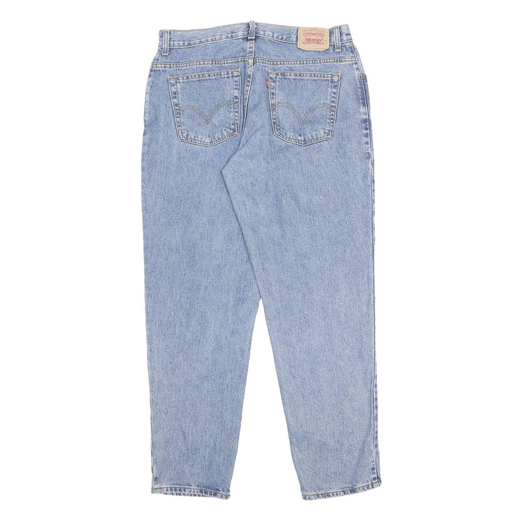 LEVI'S 550 Tapered Womens Jeans Blue Relaxed Tapered Denim W34 L30 Classic Fit
